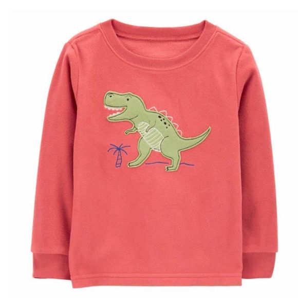 NEW Carters Kids 4-piece Pajamas T REX and a TRICERATOP Dinosaur Size 5 - Picture 4 of 5